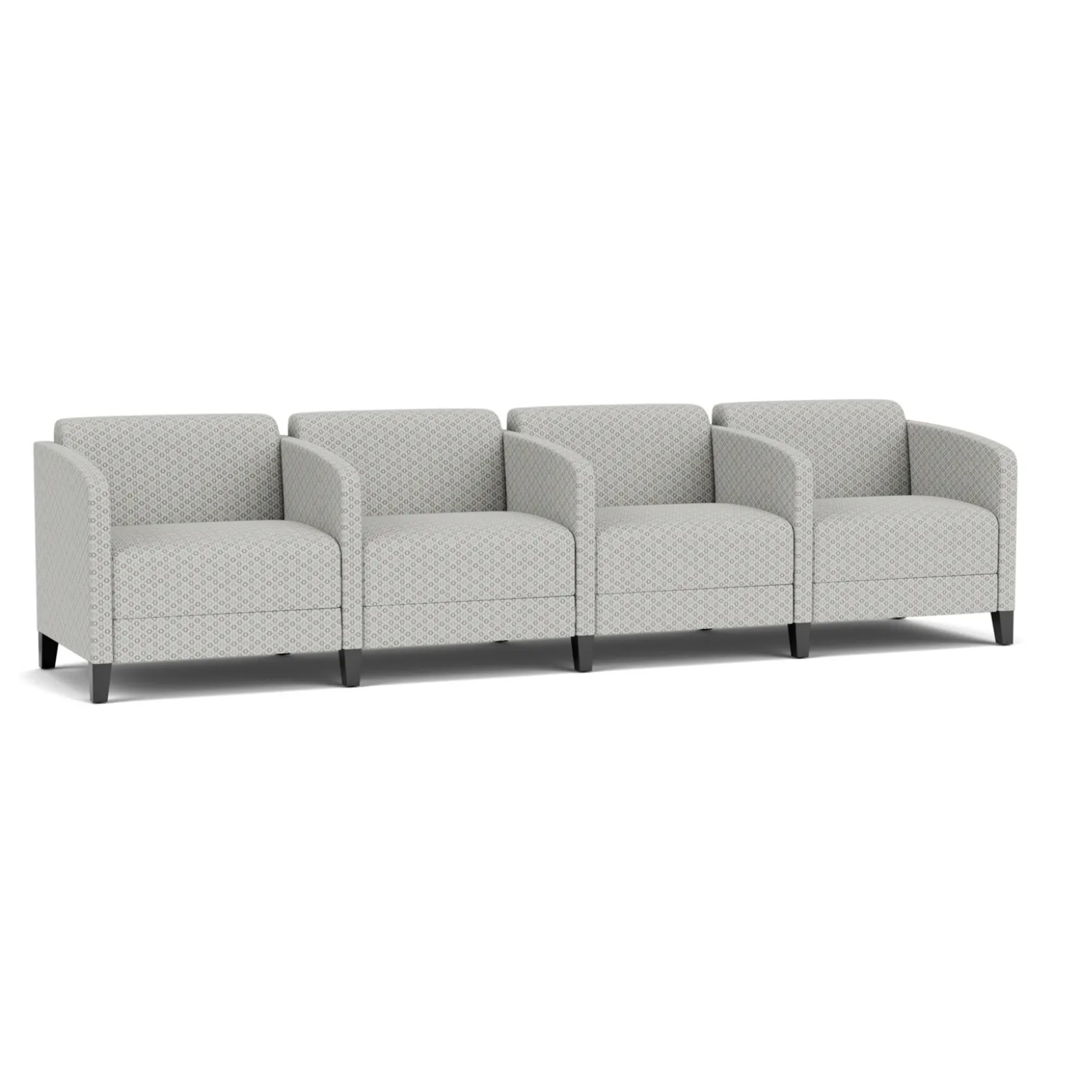 Social 4 Seats With Center Arms in Premium Upholstery
