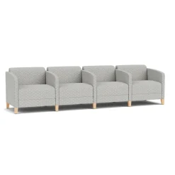 Social 4 Seats With Center Arms in Premium Upholstery