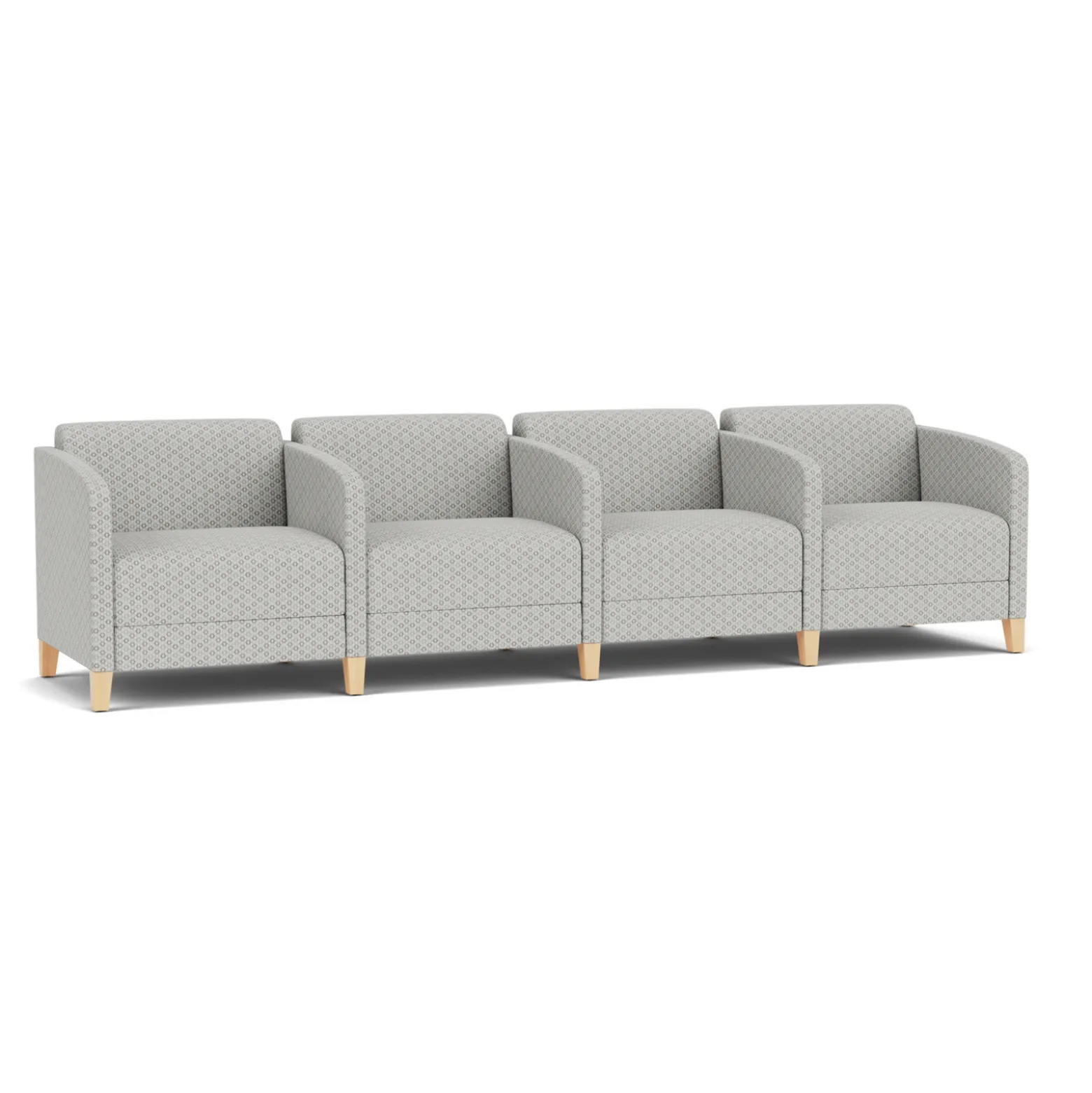 Social 4 Seats With Center Arms in Premium Upholstery
