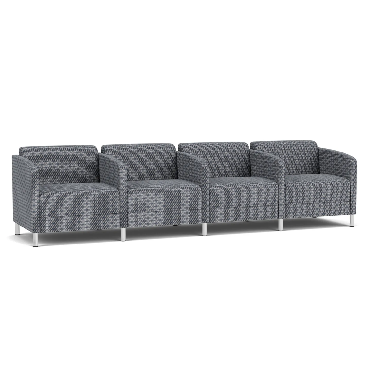 Social 4 Seats With Center Arms in Premium Upholstery