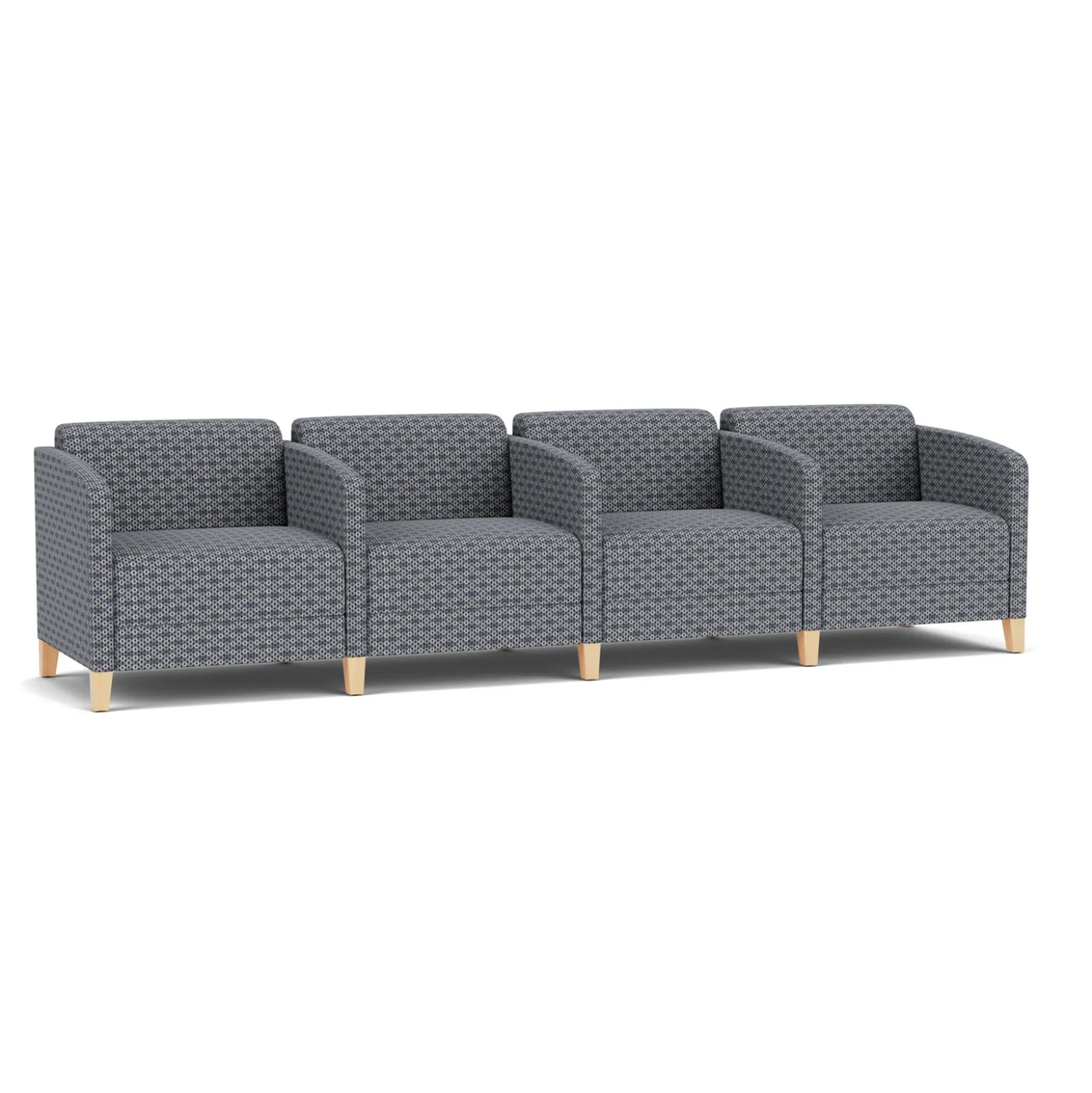 Social 4 Seats With Center Arms in Premium Upholstery