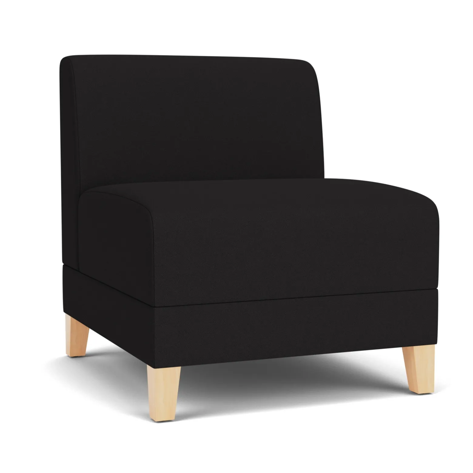 Social Armless Guest Chair in Standard Upholstery
