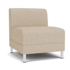Social Armless Guest Chair in Premium Upholstery