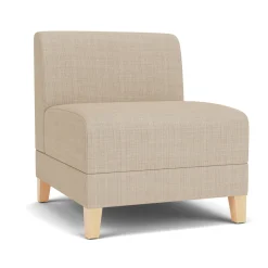 Social Armless Guest Chair in Premium Upholstery