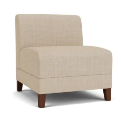 Social Armless Guest Chair in Premium Upholstery