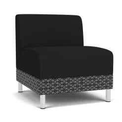 Social Armless Guest Chair in Premium Upholstery
