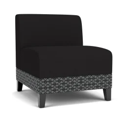 Social Armless Guest Chair in Premium Upholstery