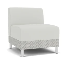 Social Armless Guest Chair in Premium Upholstery