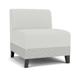Social Armless Guest Chair in Premium Upholstery