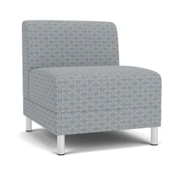 Social Armless Guest Chair in Premium Upholstery