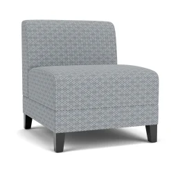 Social Armless Guest Chair in Premium Upholstery