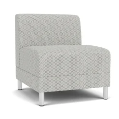 Social Armless Guest Chair in Premium Upholstery