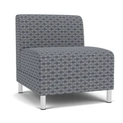 Social Armless Guest Chair in Premium Upholstery
