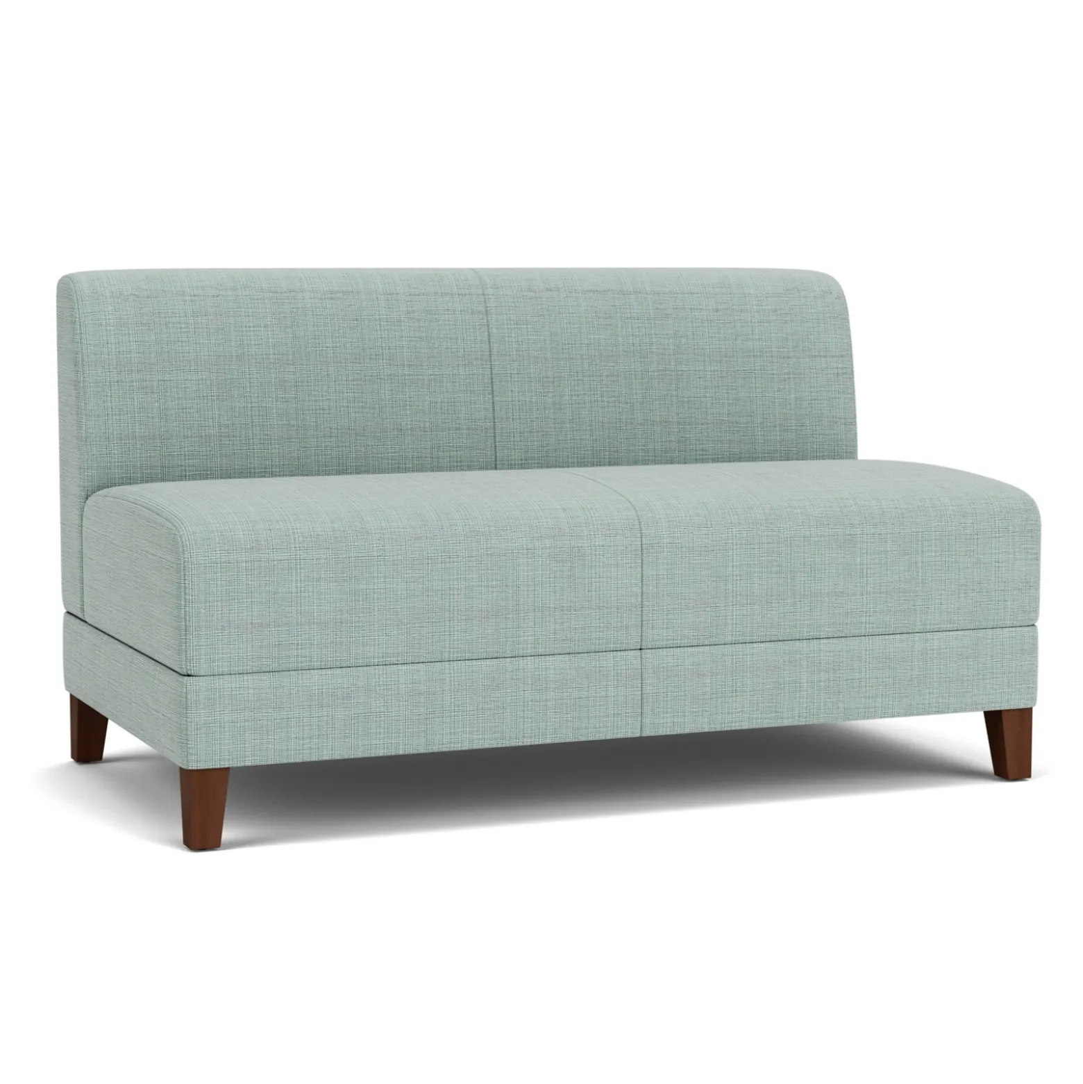 Social Armless Loveseat in Premium Upholstery