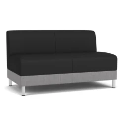 Social Armless Loveseat in Premium Upholstery