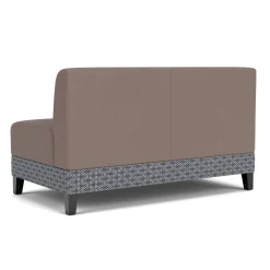 Social Armless Loveseat in Premium Upholstery