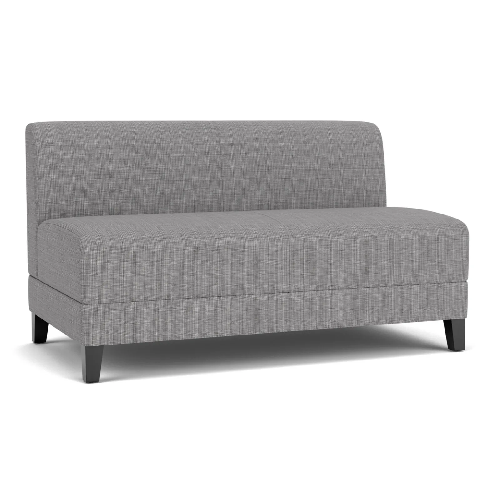 Social Armless Loveseat in Premium Upholstery