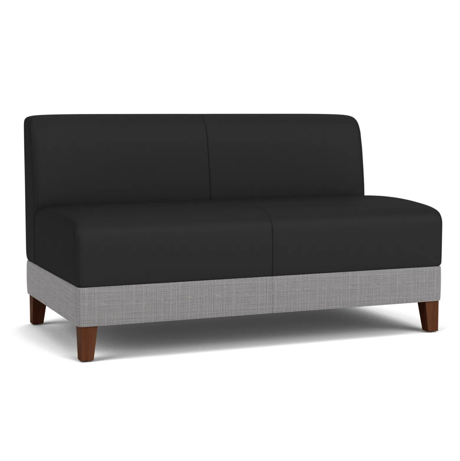 Social Armless Loveseat in Premium Upholstery