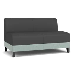 Social Armless Loveseat in Premium Upholstery