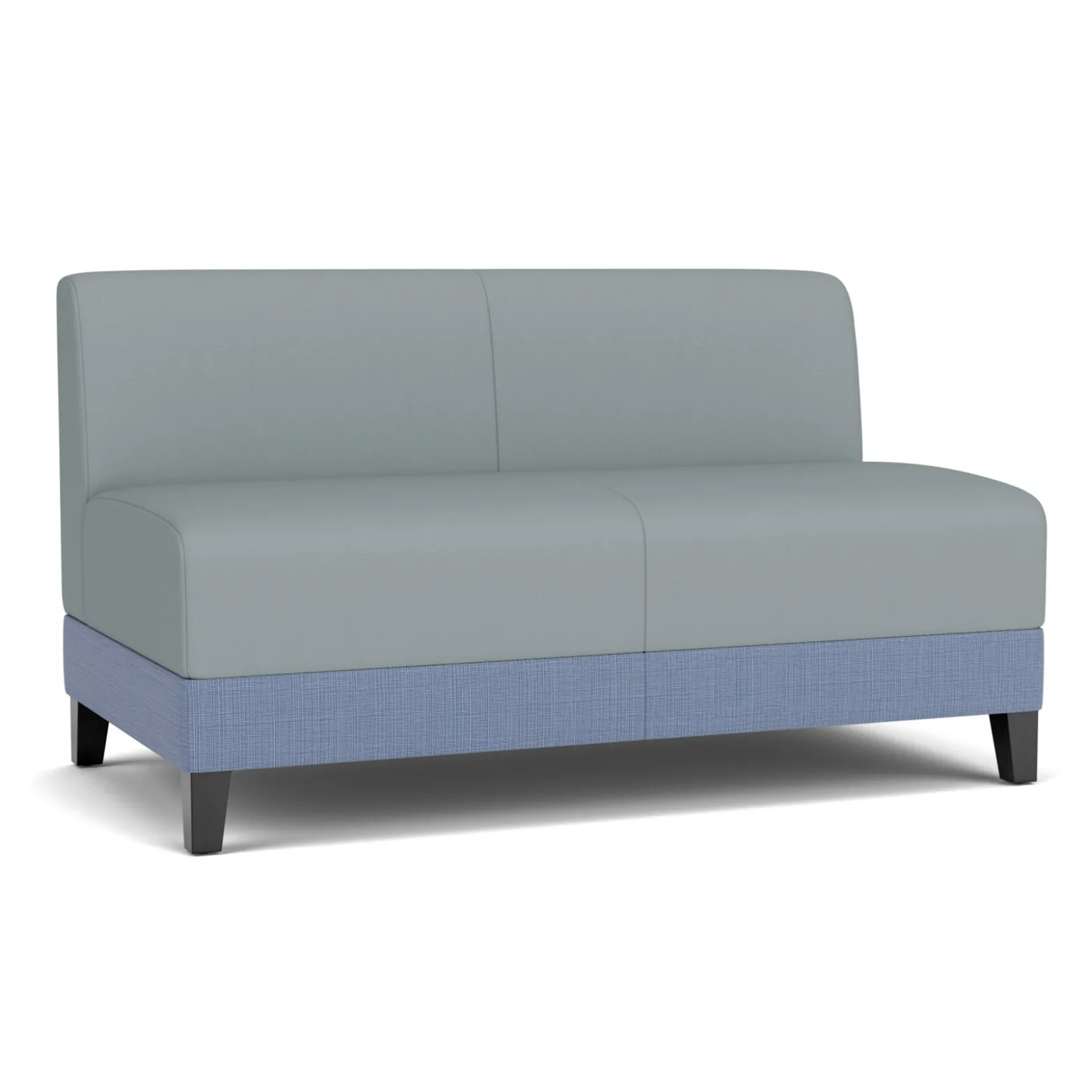 Social Armless Loveseat in Premium Upholstery
