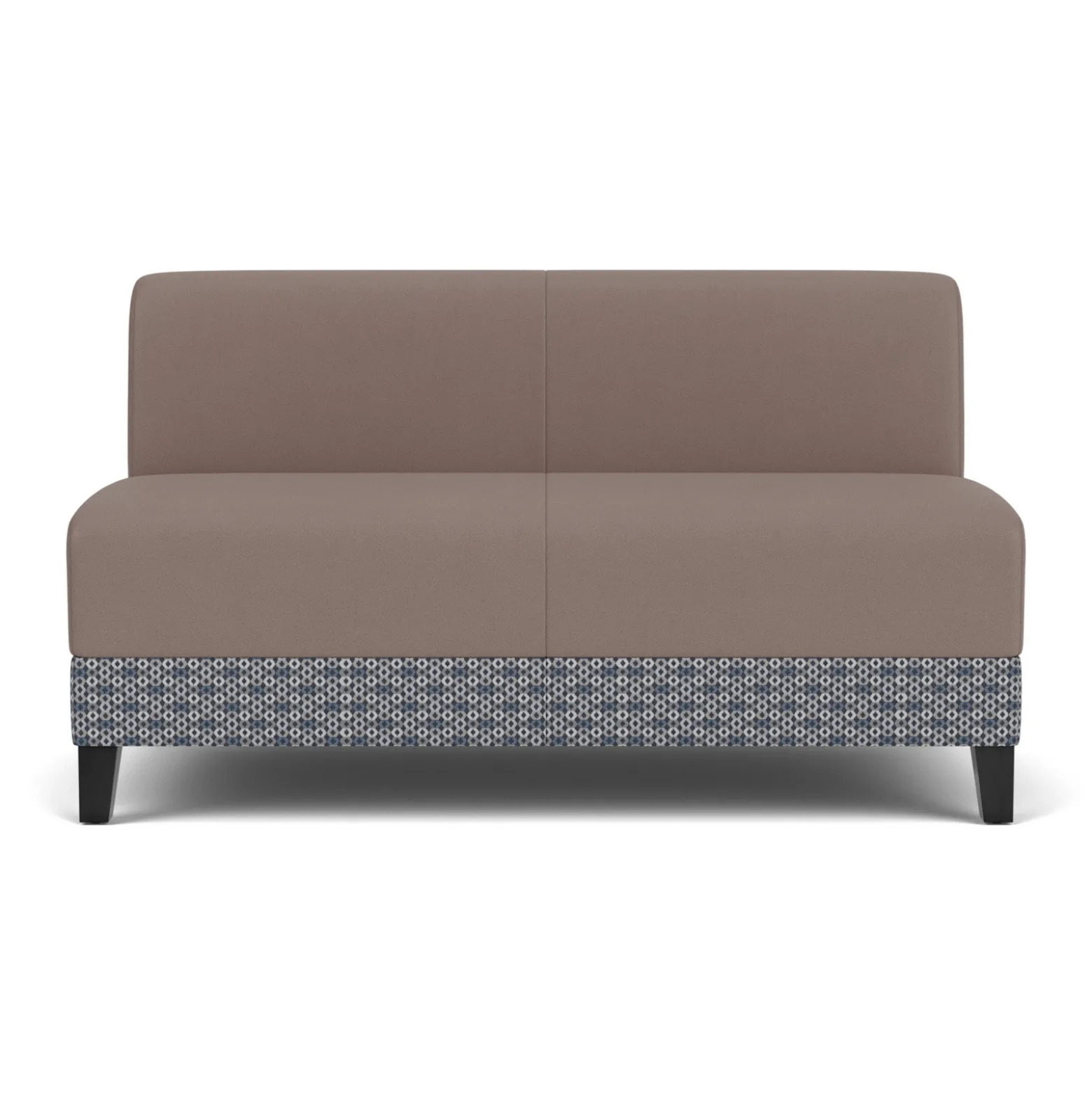 Social Armless Loveseat in Premium Upholstery