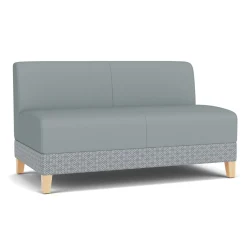 Social Armless Loveseat in Premium Upholstery