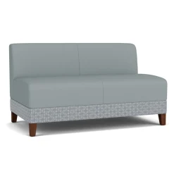 Social Armless Loveseat in Premium Upholstery