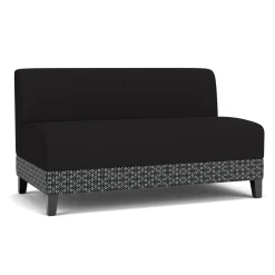 Social Armless Loveseat in Premium Upholstery