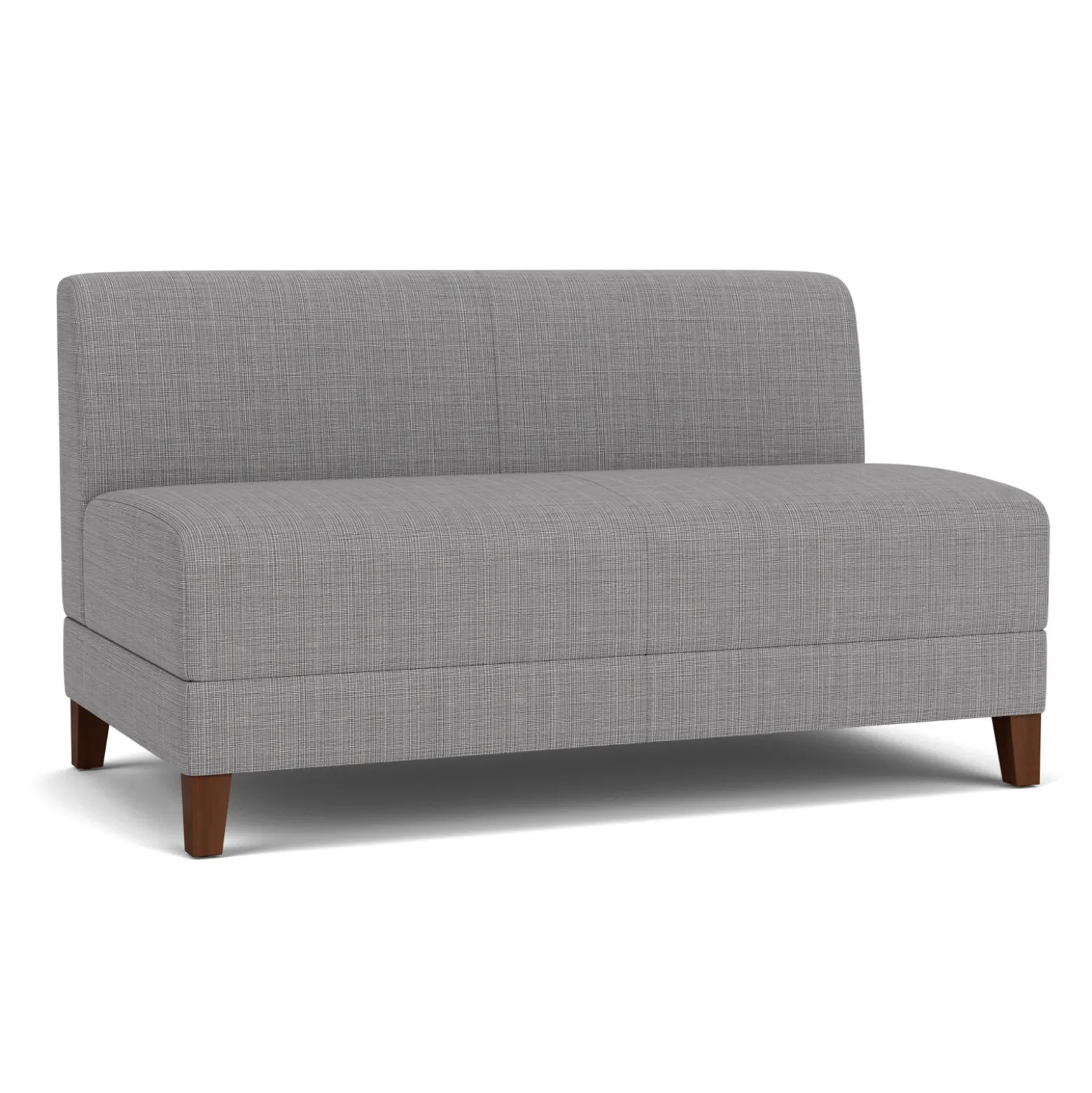 Social Armless Loveseat in Premium Upholstery