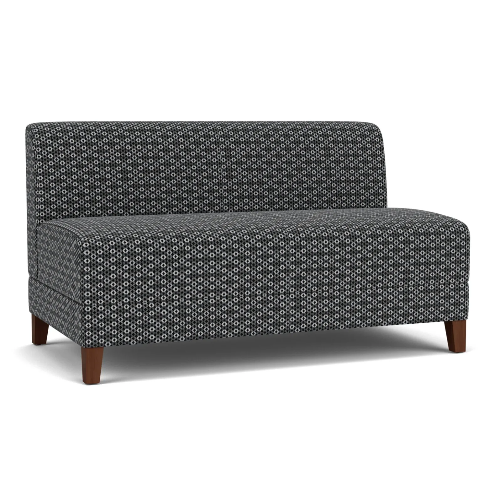Social Armless Loveseat in Premium Upholstery