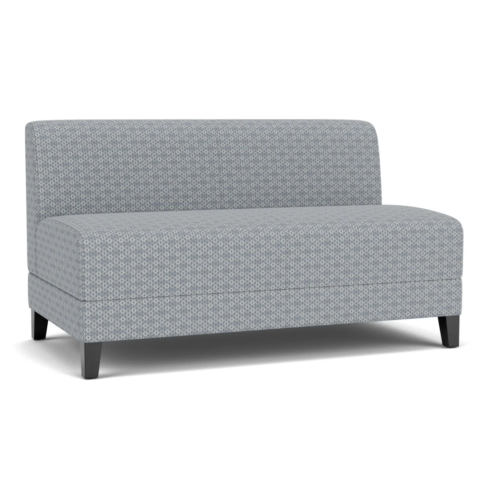 Social Armless Loveseat in Premium Upholstery