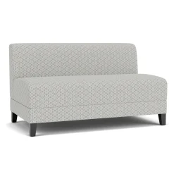 Social Armless Loveseat in Premium Upholstery