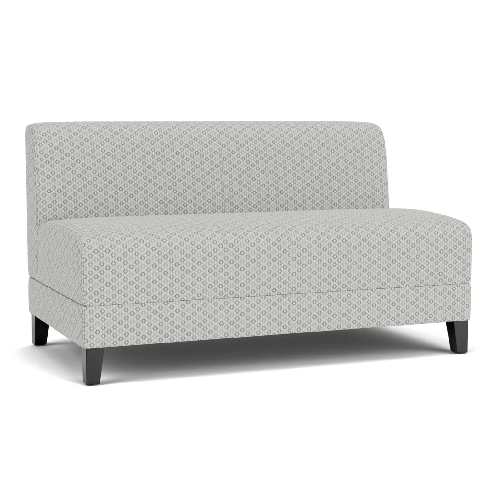 Social Armless Loveseat in Premium Upholstery