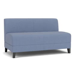 Social Armless Loveseat in Premium Upholstery