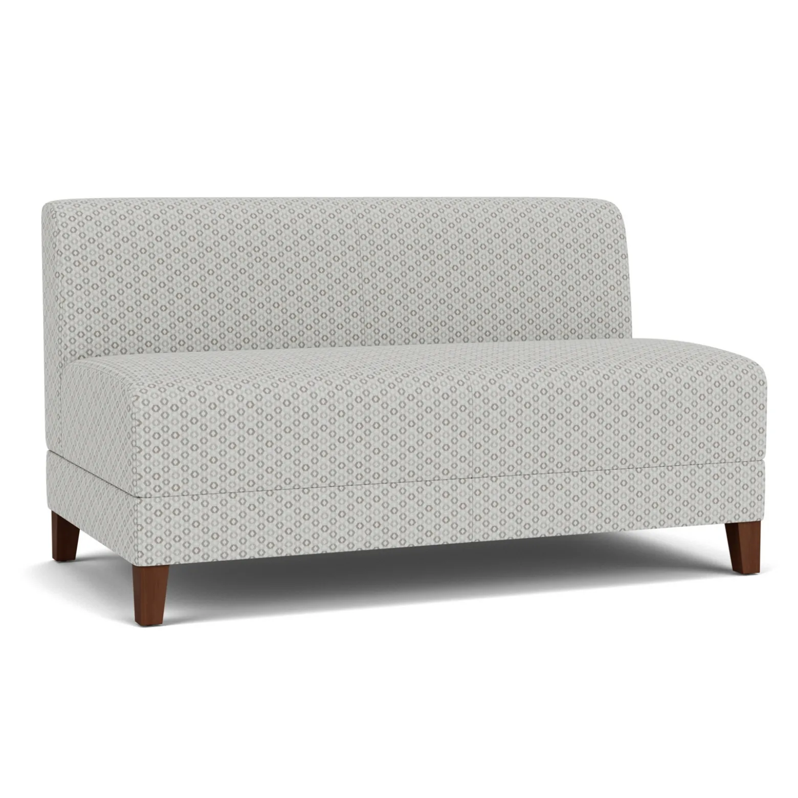 Social Armless Loveseat in Premium Upholstery