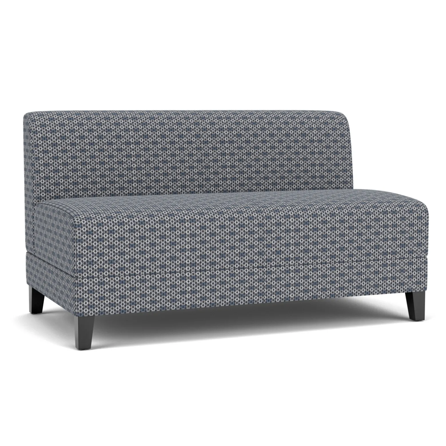 Social Armless Loveseat in Premium Upholstery