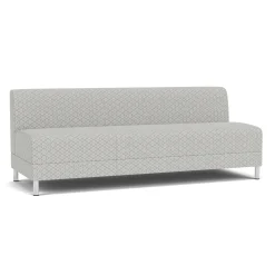 Social Armless Sofa in Premium Upholstery
