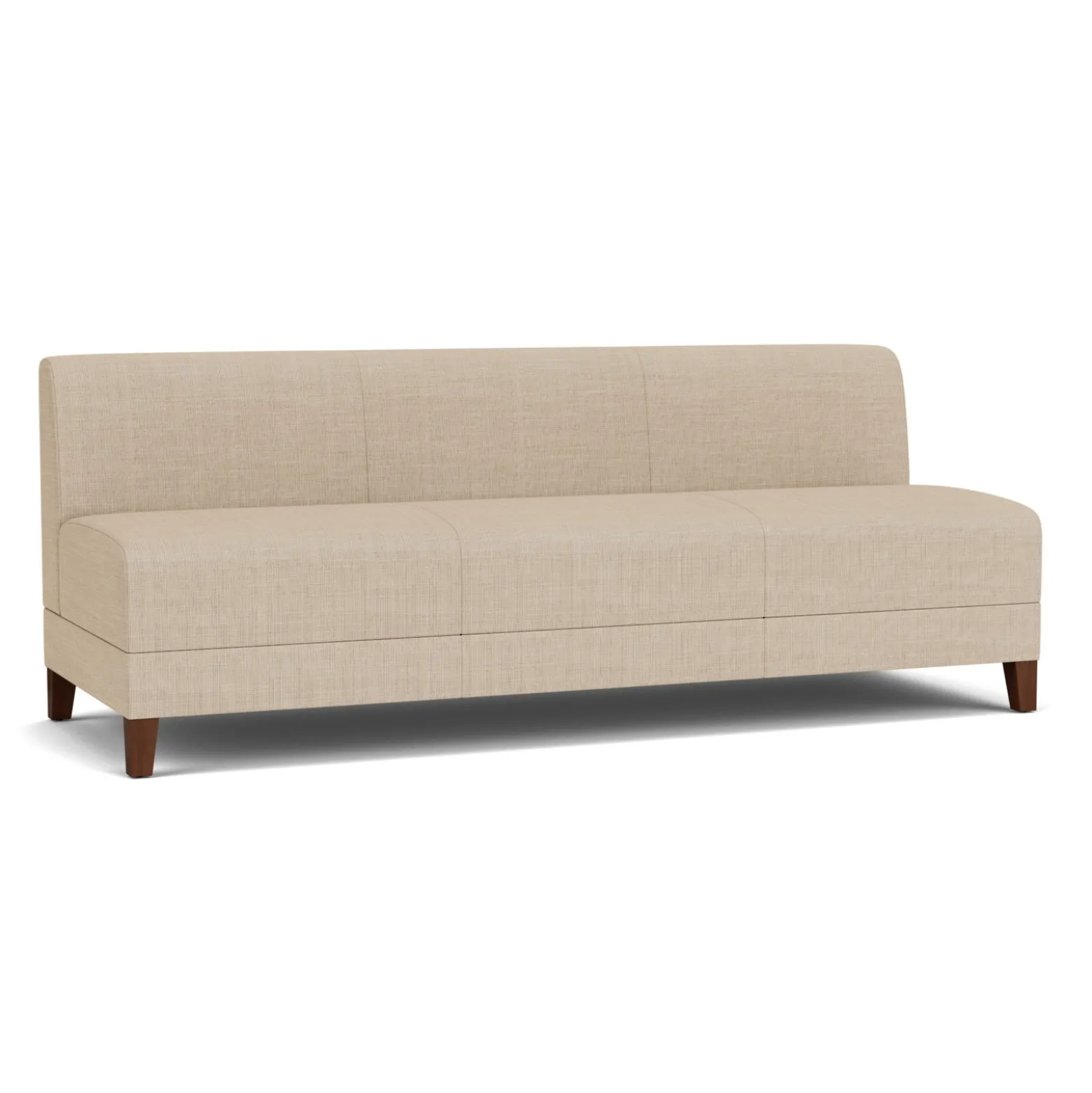 Social Armless Sofa in Premium Upholstery