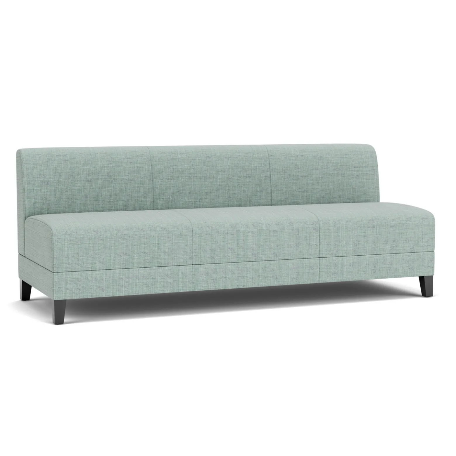 Social Armless Sofa in Premium Upholstery