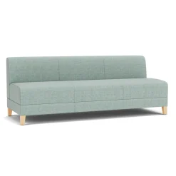 Social Armless Sofa in Premium Upholstery