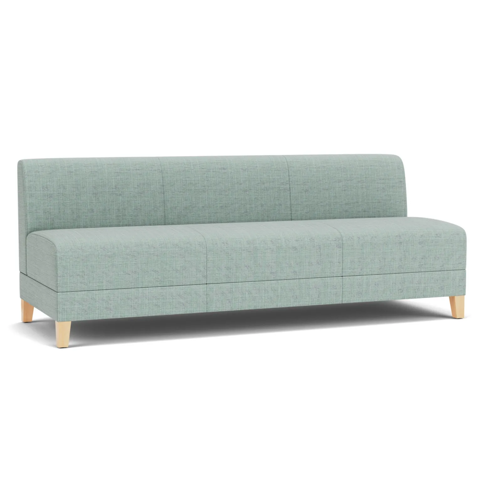 Social Armless Sofa in Premium Upholstery