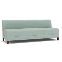 Social Armless Sofa in Premium Upholstery