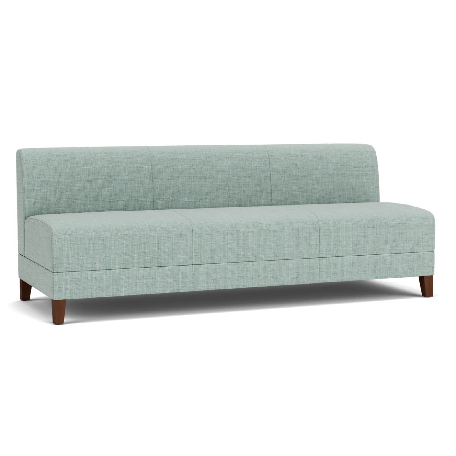 Social Armless Sofa in Premium Upholstery