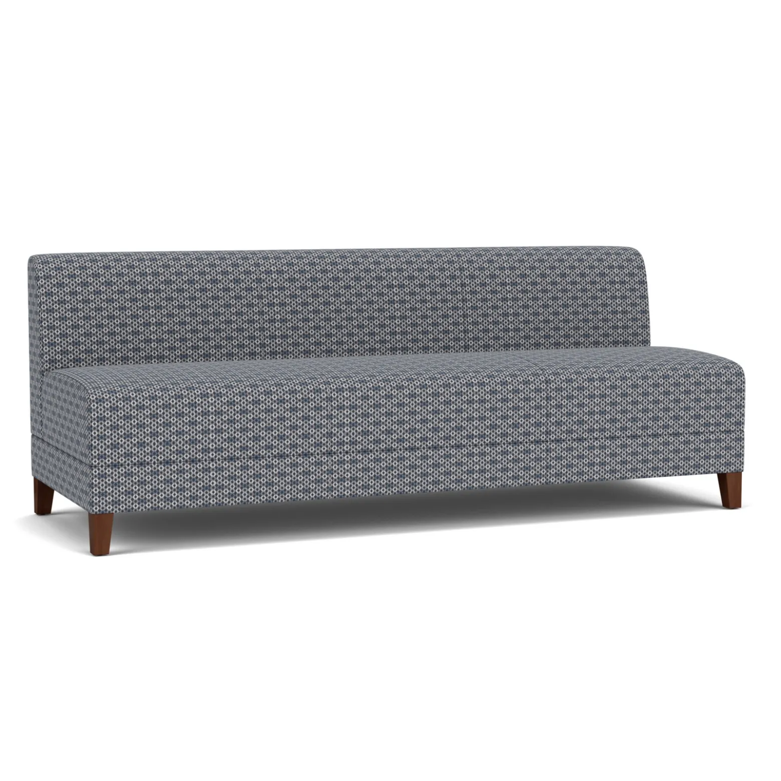 Social Armless Sofa in Premium Upholstery