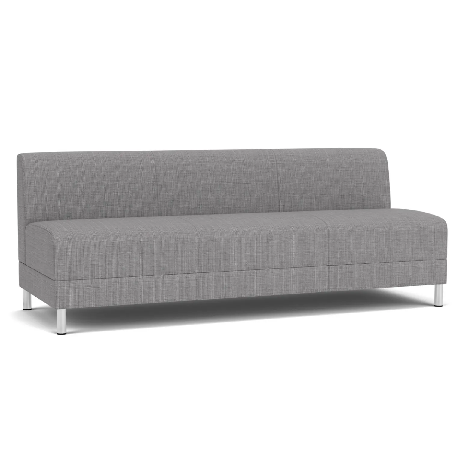 Social Armless Sofa in Premium Upholstery