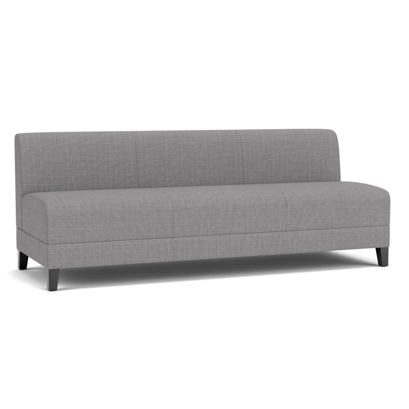 Social Armless Sofa in Premium Upholstery