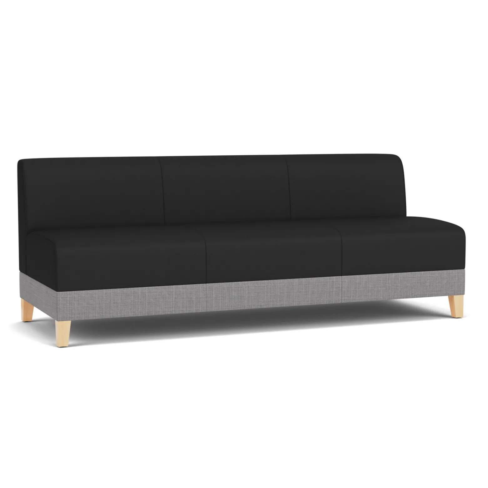 Social Armless Sofa in Premium Upholstery