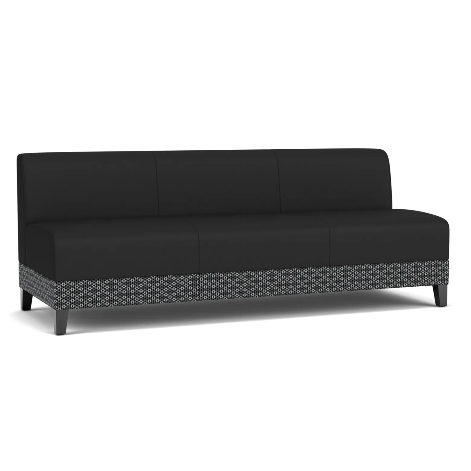 Social Armless Sofa in Premium Upholstery