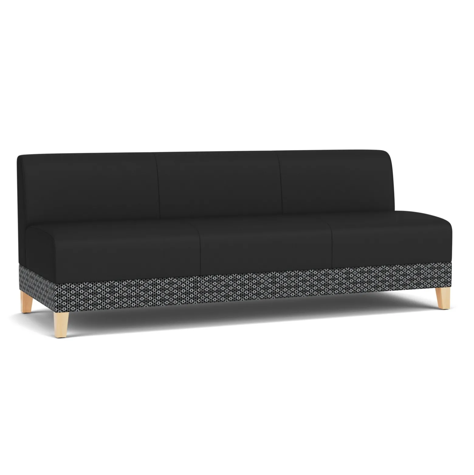 Social Armless Sofa in Premium Upholstery