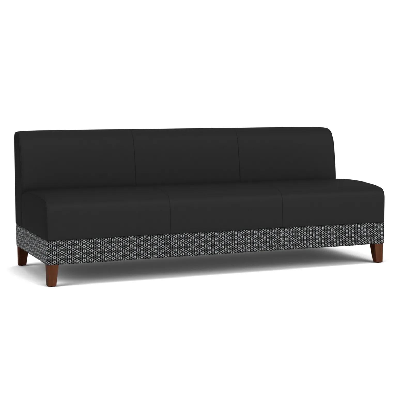 Social Armless Sofa in Premium Upholstery